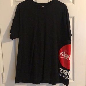Coca Cola Zero mens XL Black T Shirt